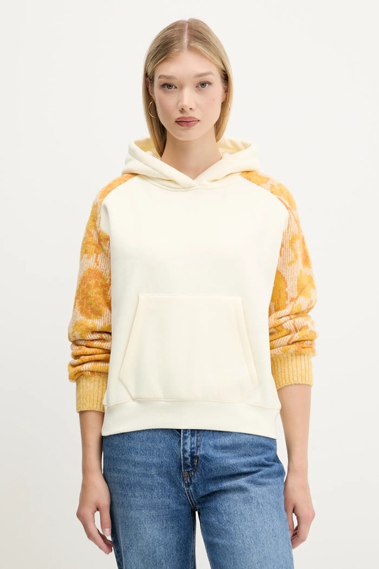 Desigual bluza MANI z elastanem beżowy 25WWSK07