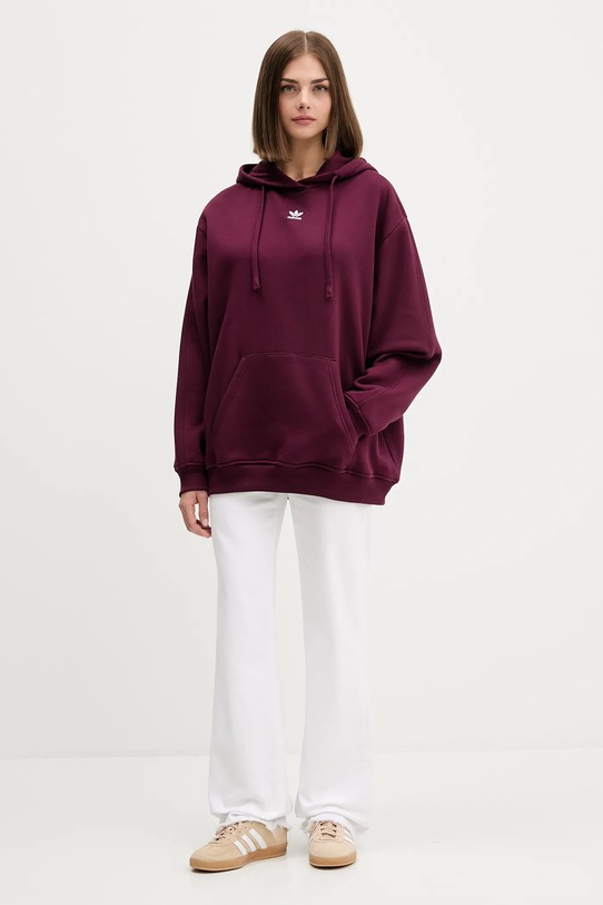 Кофта adidas Originals Os Hoodie Fl KW1900 бордо AW25