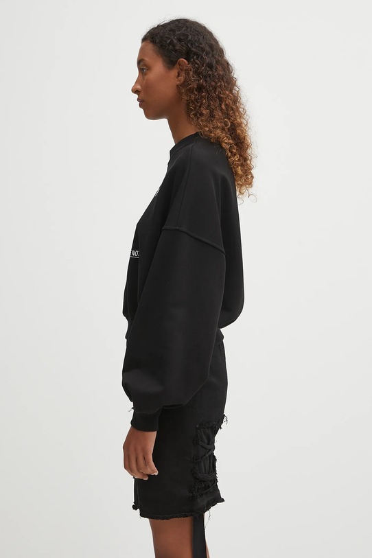 Fiorucci hanorac de bumbac Cupid Love Club Print Cropped W02FPSCR269CJ05BK01 negru AW25