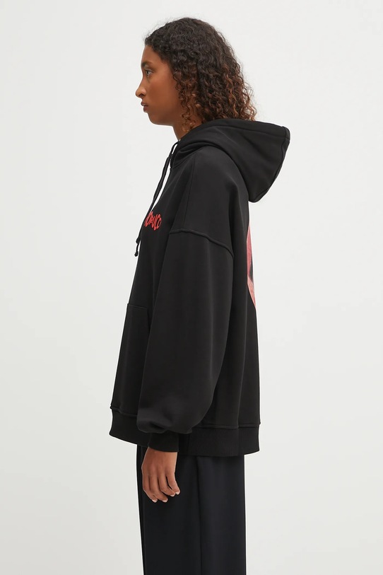 Fiorucci cotton sweatshirt Cherry Mouth Print Relaxed Fit W02FPSHO092CJ05BK02 black AW25