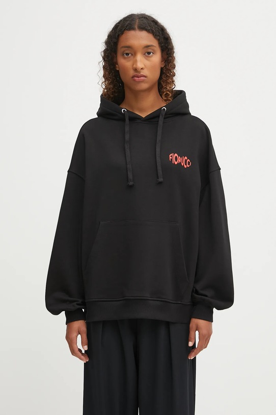 Odzież Fiorucci bluza bawełniana Cherry Mouth Print Relaxed Fit W02FPSHO092CJ05BK02 czarny