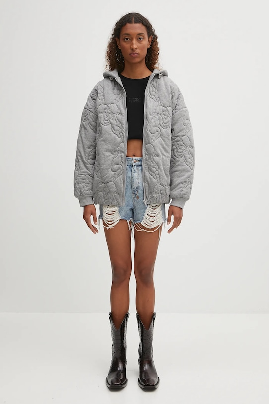 Bunda Fiorucci Kissing Angels Quilted W02FPSHO092CJ05GY01 šedá