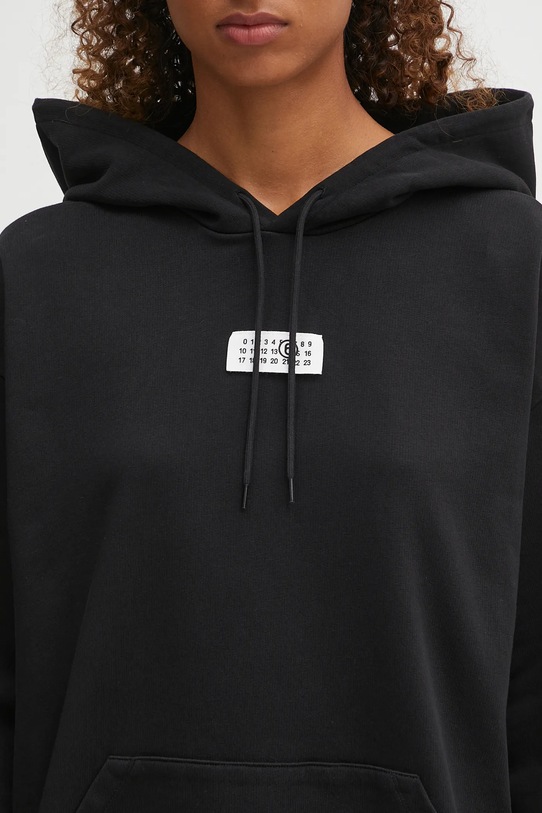 MM6 Maison Margiela bluza bawełniana x MM6 Wardro czarny S52GU0234.M25025.900