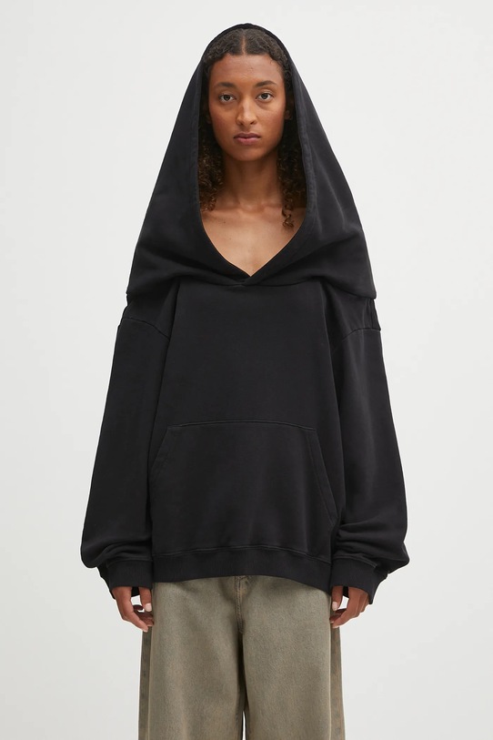 MM6 Maison Margiela bluza bawełniana czarny S52GU0244.M25014.900