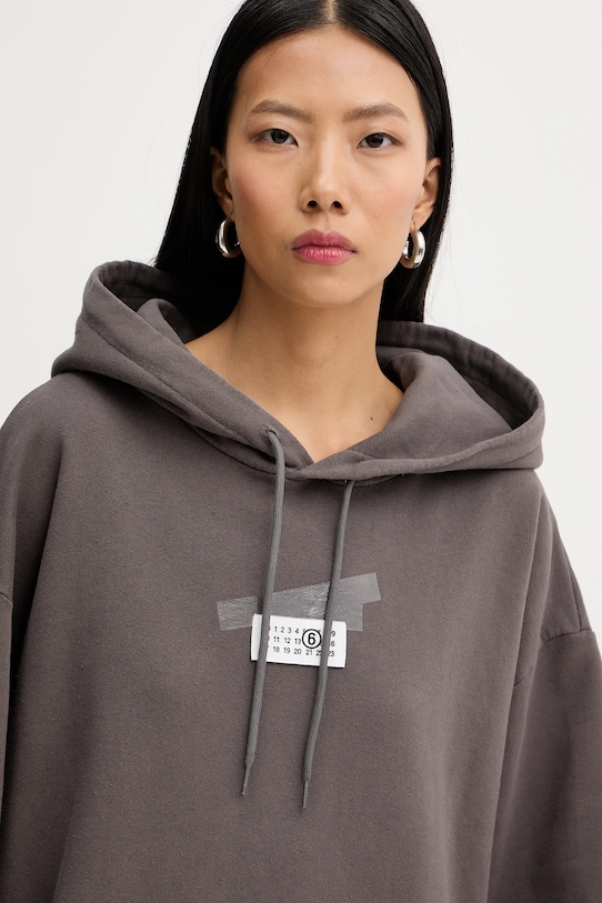 MM6 Maison Margiela hanorac de bumbac gri S62GU0142.M25024.810