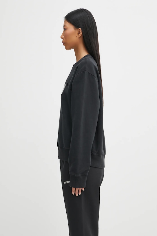MM6 Maison Margiela bluza bawełniana S62GU0143.M25024.899 czarny AW25