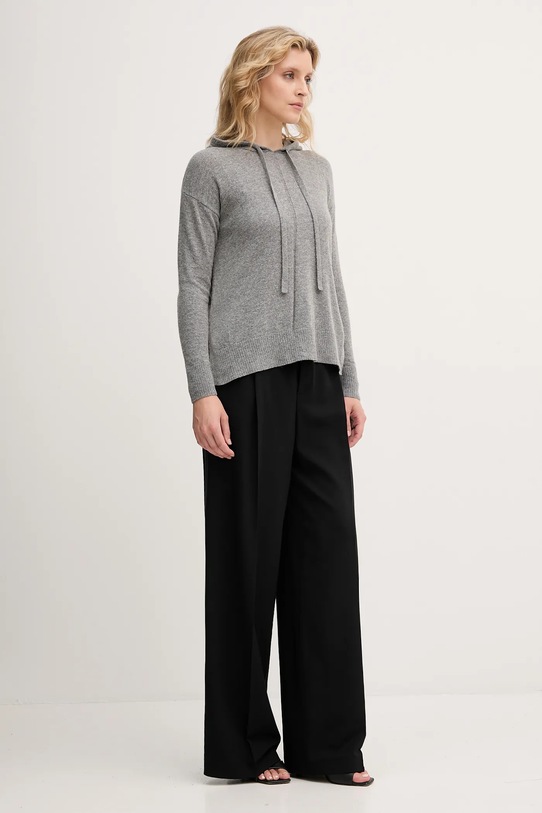 Marella sweter z domieszką wełny Emme by Marella 2525366011200 szary AW25