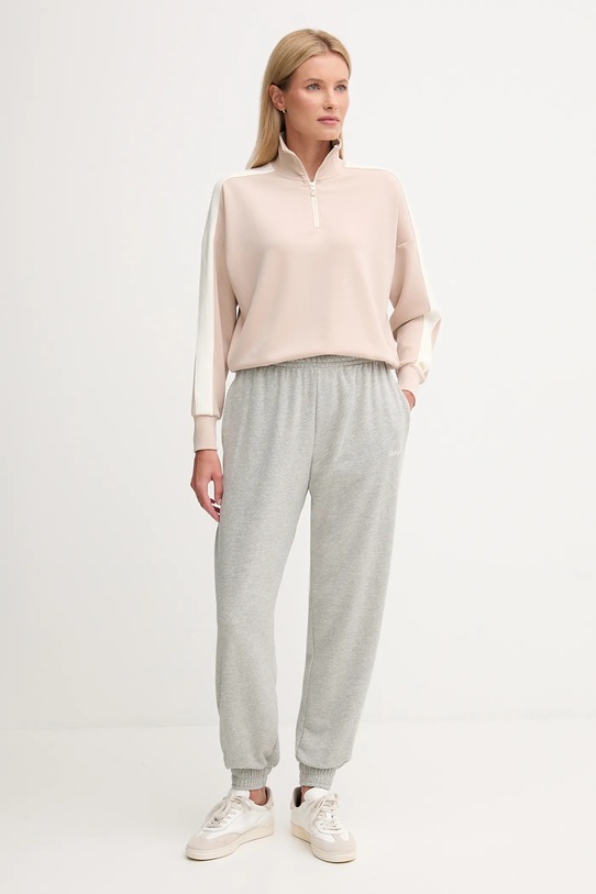 BOSS bluză lounge 50550718 bej AW25