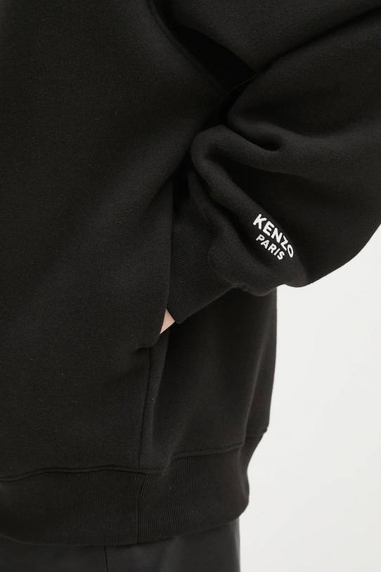 Kenzo bluza bawełniana Gots Oversize With Boke Pin FF62HO4524MB czarny