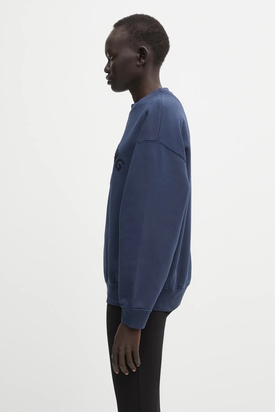 Anine Bing bluza bawełniana jaci A.08.11722 granatowy AW25