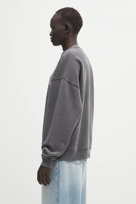 Anine Bing bluza bawełniana miles A.08.11728 szary AW25