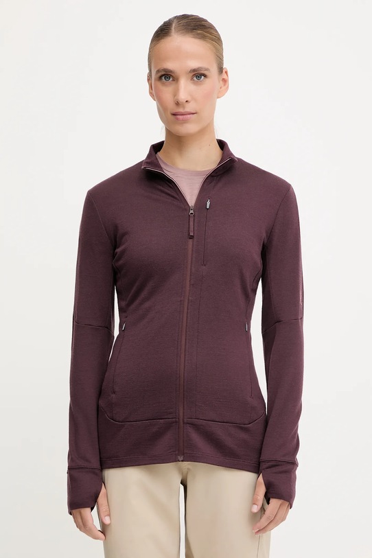 Icebreaker bluza sportowa Merino 260 Quantum pozostałe fioletowy IBBA56XQ0GW1