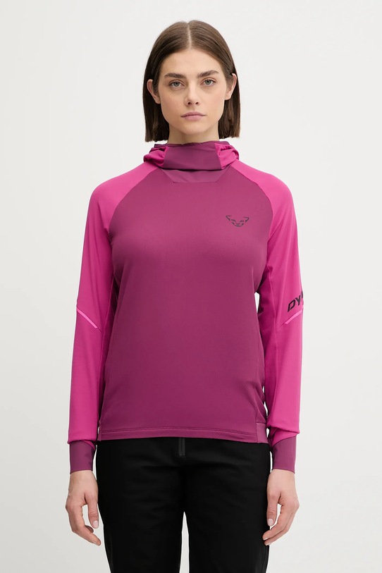 Dynafit bluza outdoorowa Alpine z kapturem różowy 08.0000071989