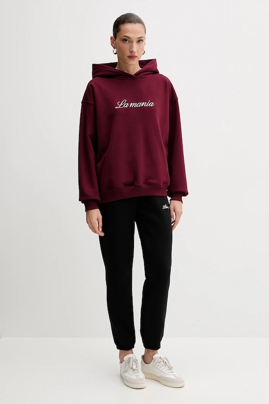 Mikina La Mania ROCKY burgundské AW25