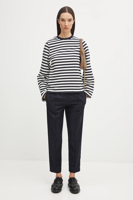 Βαμβακερή μπλούζα Barbour ROBYN LOL0642 μαύρο