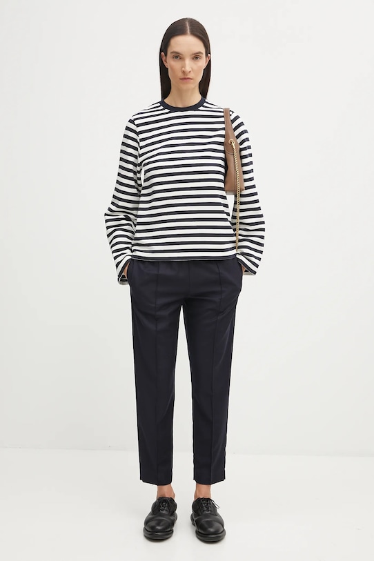 Βαμβακερή μπλούζα Barbour ROBYN LOL0642 μαύρο