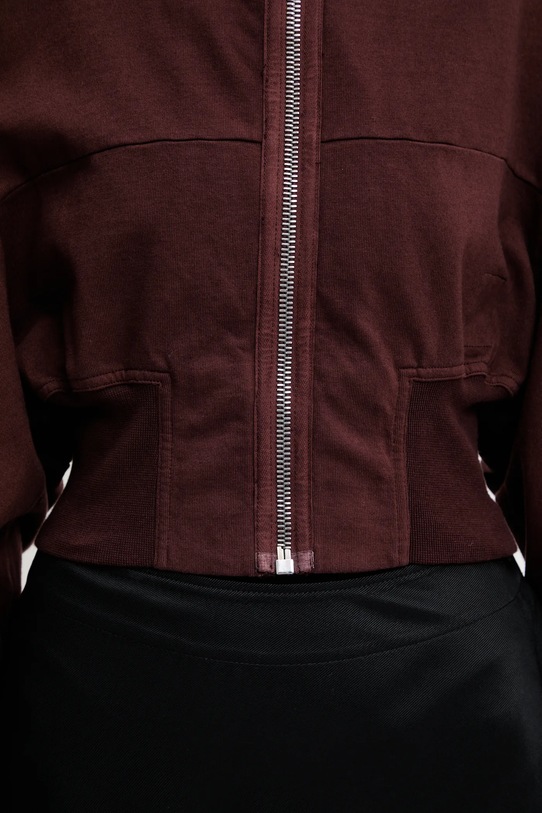 Rick Owens DRKSHDW cotton sweatshirt Collage Gimp brown DS02E7233.RIG