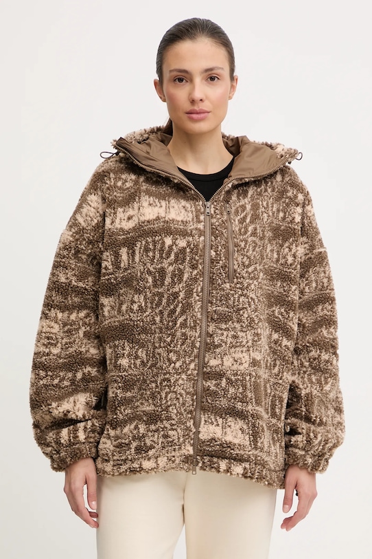 adidas by Stella McCartney bluza wzorzyste brązowy JM3675