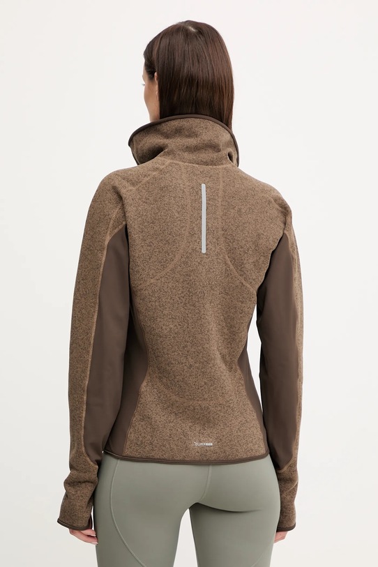 Odzież adidas by Stella McCartney bluza treningowa Climawam Running JM6049 brązowy