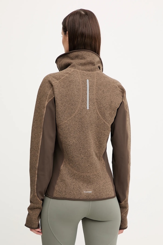 Odzież adidas by Stella McCartney bluza treningowa Climawam Running JM6049 brązowy