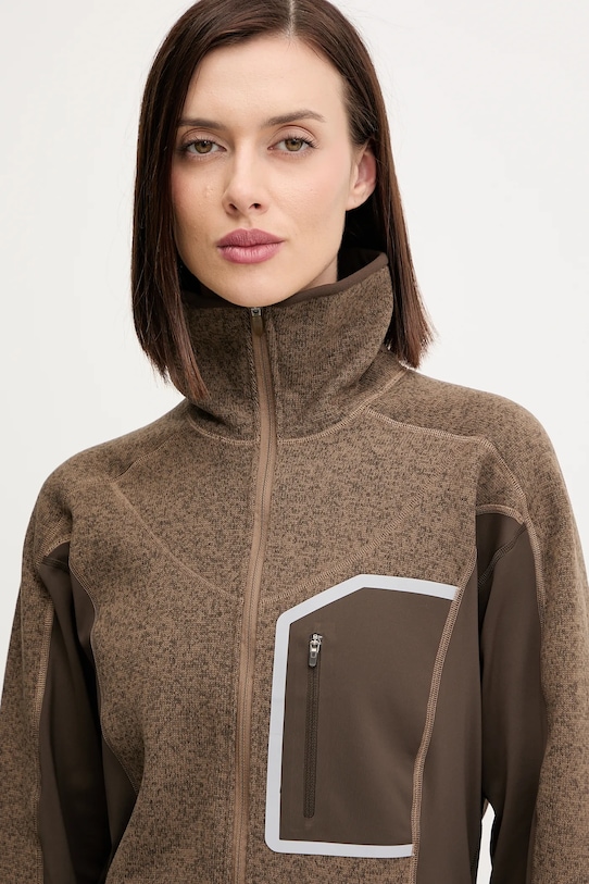 adidas by Stella McCartney bluza treningowa Climawam Running JM6049 brązowy