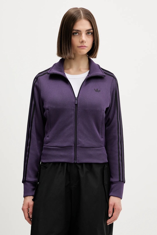 adidas Originals bluza Firebird aplikacja fioletowy JY2615