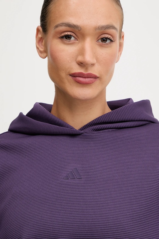 adidas Performance bluza treningowa Cover-up fioletowy JY2667