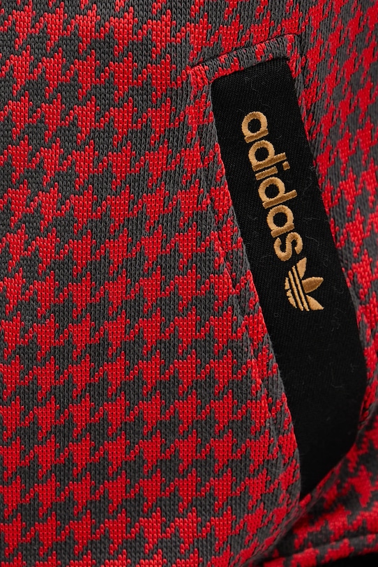 adidas Originals bluza Houndstooth JY3461 czerwony