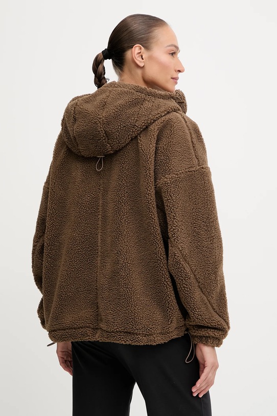 Îmbrăcăminte adidas by Stella McCartney hanorac fleece KA0646 maro