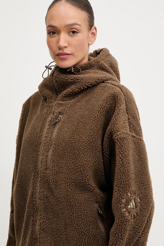 adidas by Stella McCartney bluza polarowa brązowy KA0646