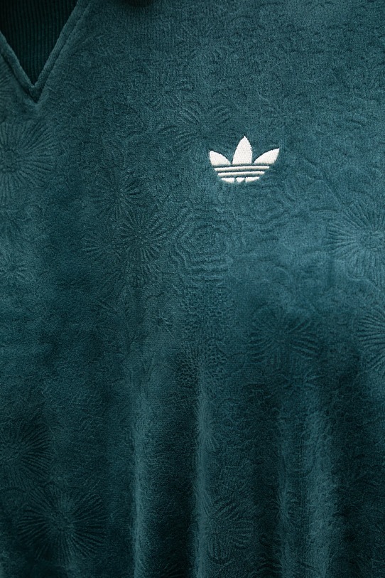 adidas Originals bluza welurowa Liberty JW5274 turkusowy