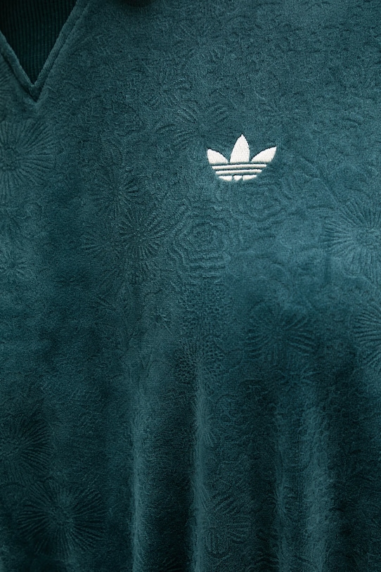 adidas Originals bluza welurowa Liberty JW5274 turkusowy