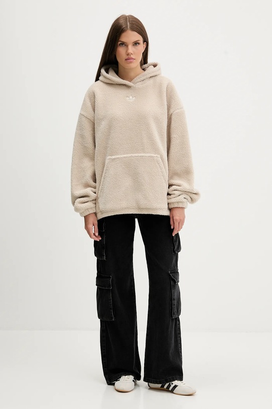 adidas Originals bluza polarowa Teddy JW6061 beżowy AW25
