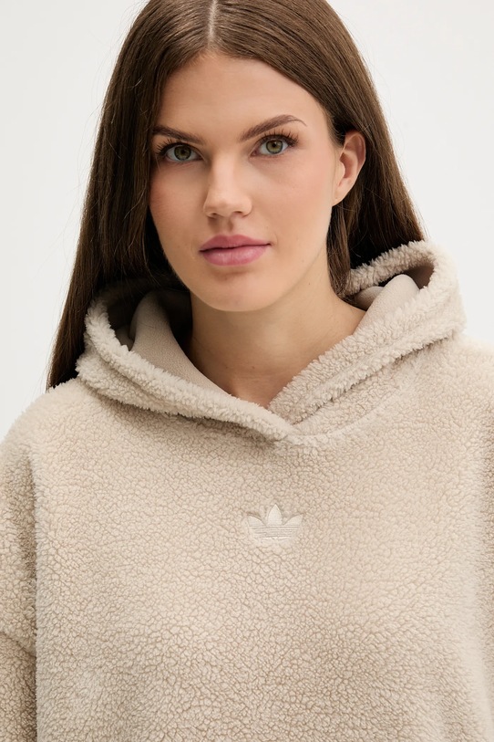adidas Originals bluza polarowa Teddy beżowy JW6061