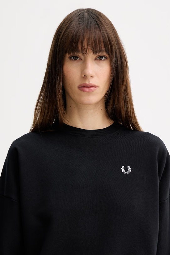 Fred Perry bluza bawełniana czarny G1148