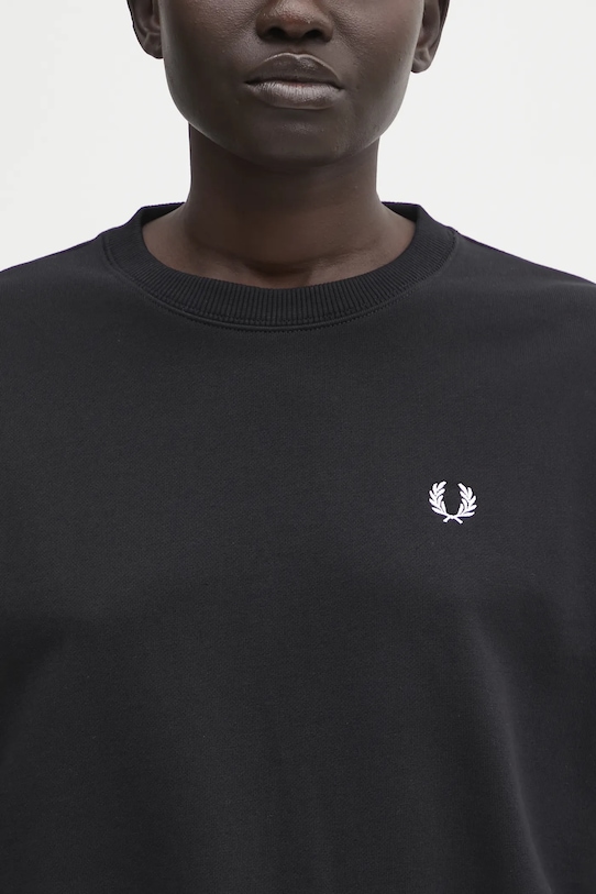 Fred Perry hanorac de bumbac negru G1148