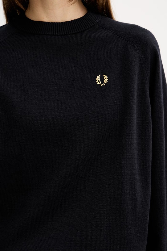 Fred Perry sweter bawełniany K1117 czarny