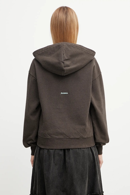 Clothing JW Anderson cotton sweatshirt Tied Bow JW0244.PG1719 brown