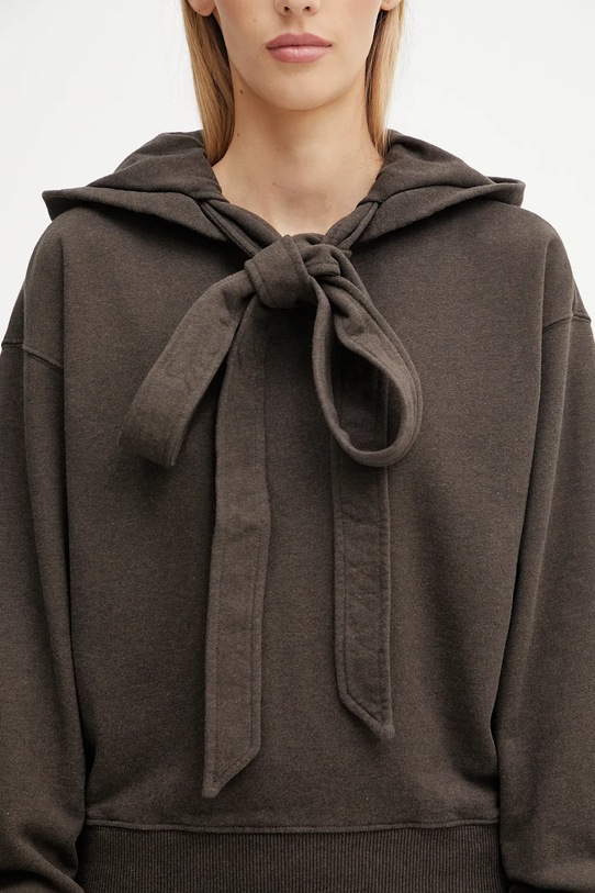 JW Anderson cotton sweatshirt Tied Bow brown JW0244.PG1719