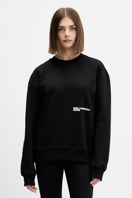 Odzież Karl Lagerfeld Jeans bluza bawełniana A4W20006 czarny