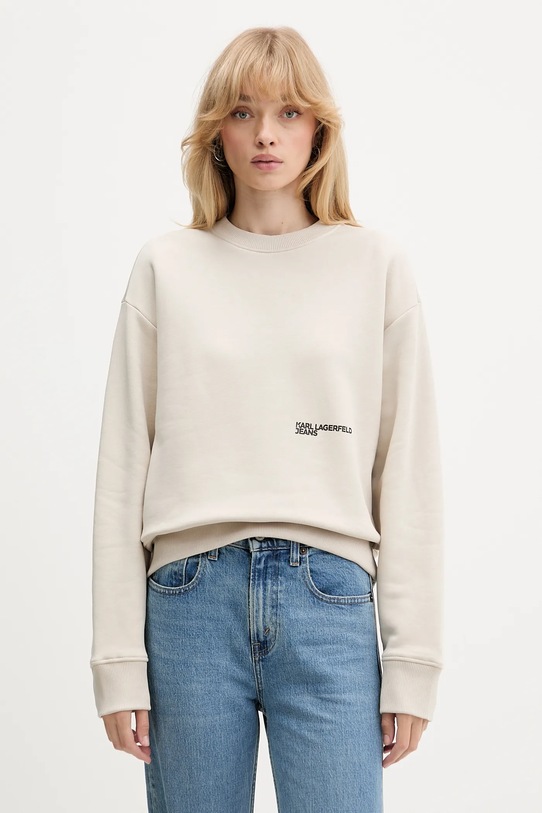 Karl Lagerfeld Jeans bluza pozostałe beżowy A4W20003