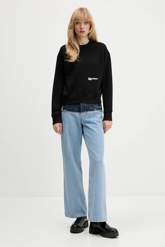 Karl Lagerfeld Jeans bluza A4W20003 czarny AW25