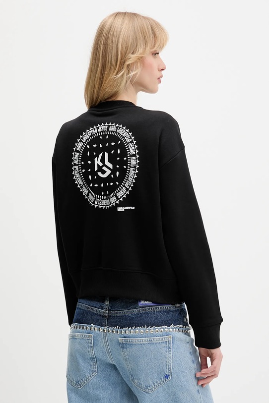 Odzież Karl Lagerfeld Jeans bluza A4W20003 czarny