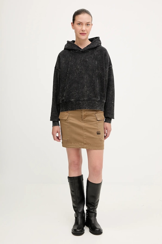 G-Star bluza bawełniana D27726.D969 czarny AW25