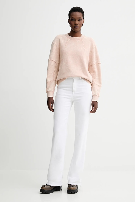 G-Star hanorac de bumbac Washed 3D sleeve a line D27167.D969 roz AW25