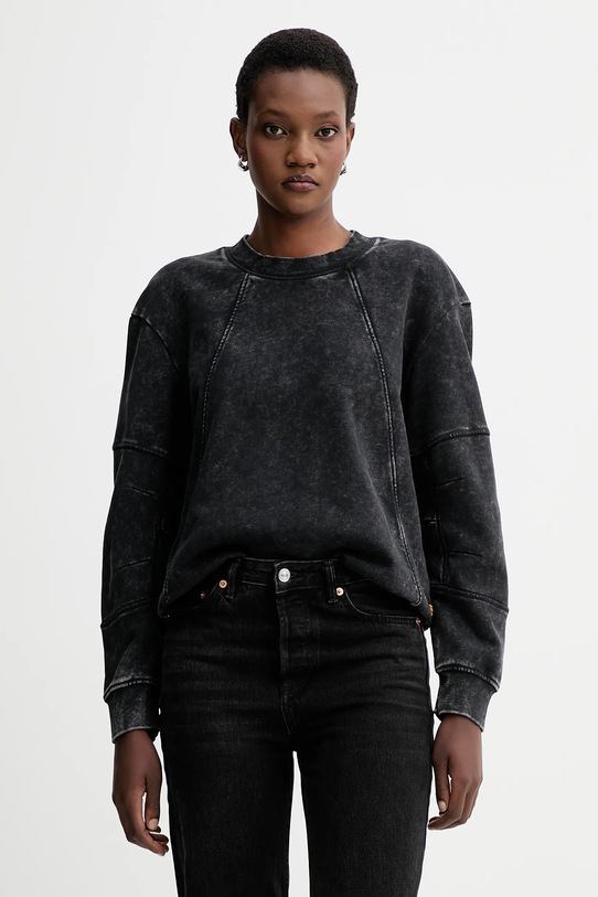 Памучен суичър G-Star памук черен D27167.D969