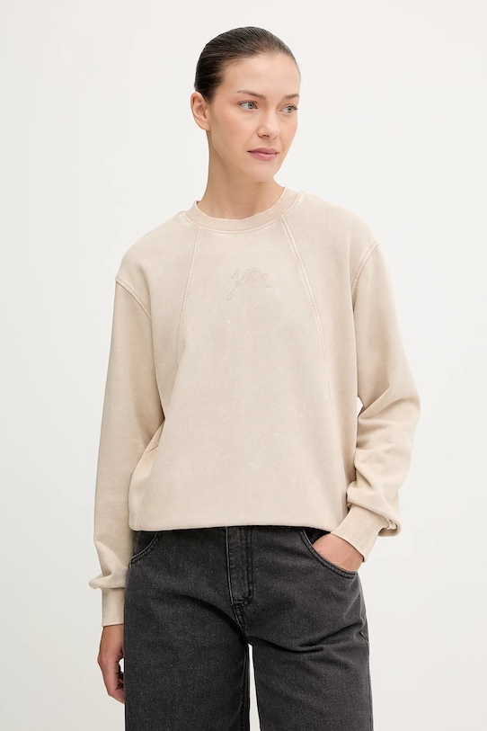 G-Star hanorac de bumbac uni bej D27173.D969