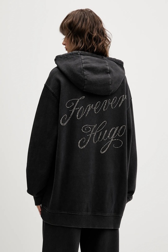 Abbigliamento Hugo Blue felpa in cotone Dejandra_B_3 50547955 grigio