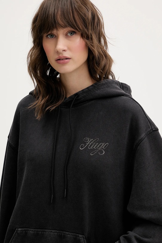 Hugo Blue bluza bawełniana szary 50547955