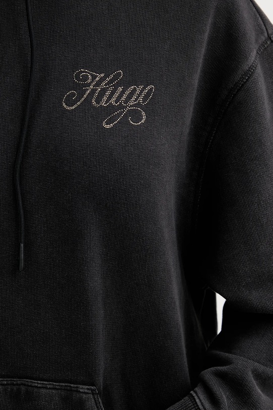 Hugo Blue bluza bawełniana 50547955 szary